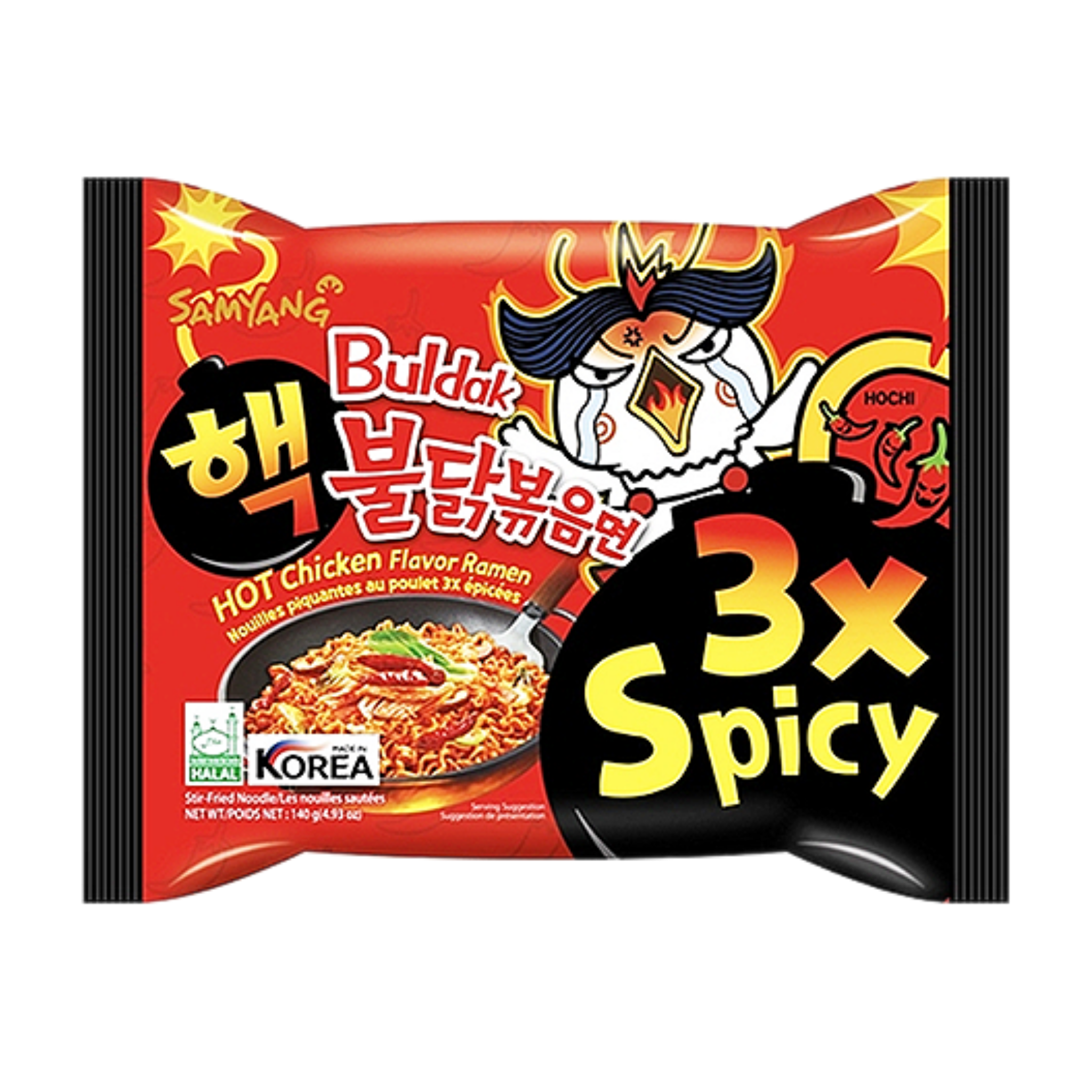 Samyang Buldak Hot Chicken Ramen 3x Spicy 140g