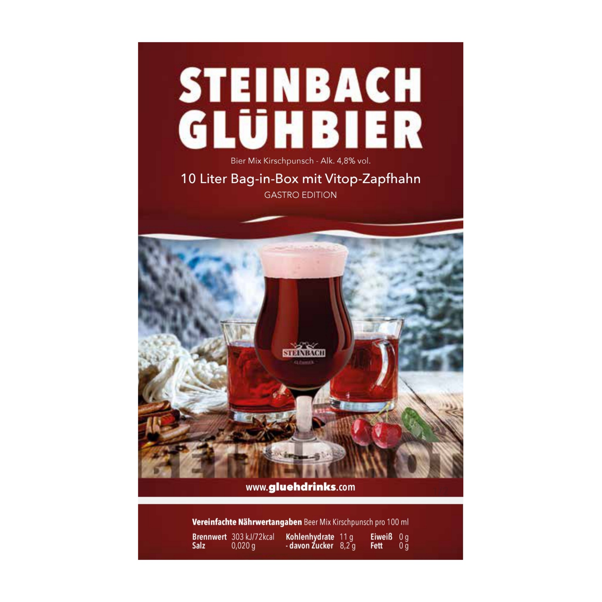 Steinbach Glühbier 10l Bag-in-Box Hot Cherry Beer, Preis inkl. MwSt.