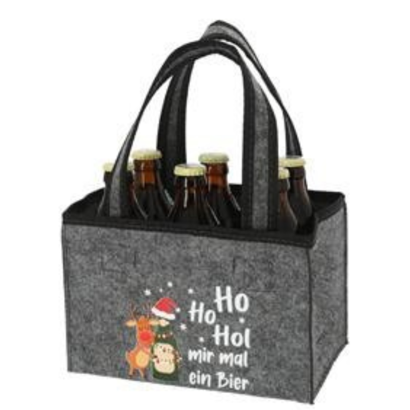 Flaschenträger «Ho Ho Hol mir mal ein Bier»