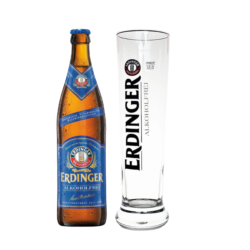 Erdinger Alkoholfrei 20 x 0,5l 2 Kisten + 6 Gläser Gratis
