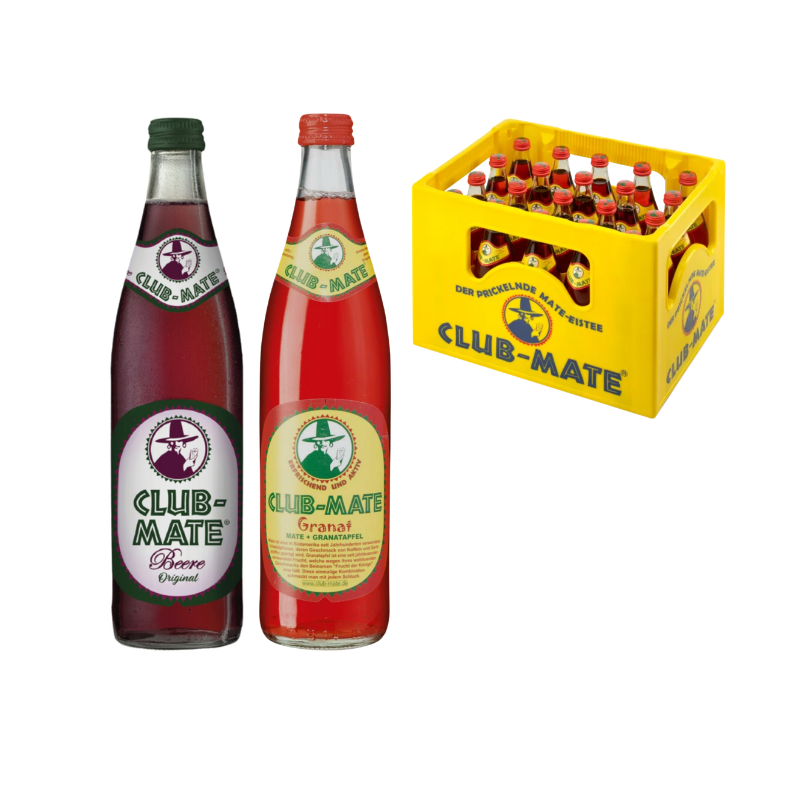 Sommer-Mate Mischkiste – Club-Mate Beere & Club-Mate Granat 20 x 0.5l