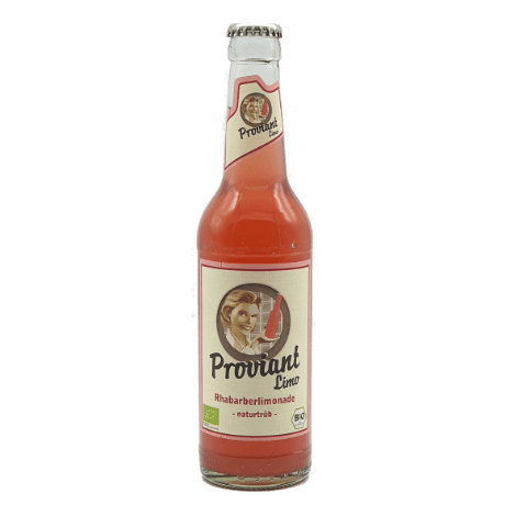 Proviant Bio Rhabarber Limonade, 24 x 0,33l Glasflasche