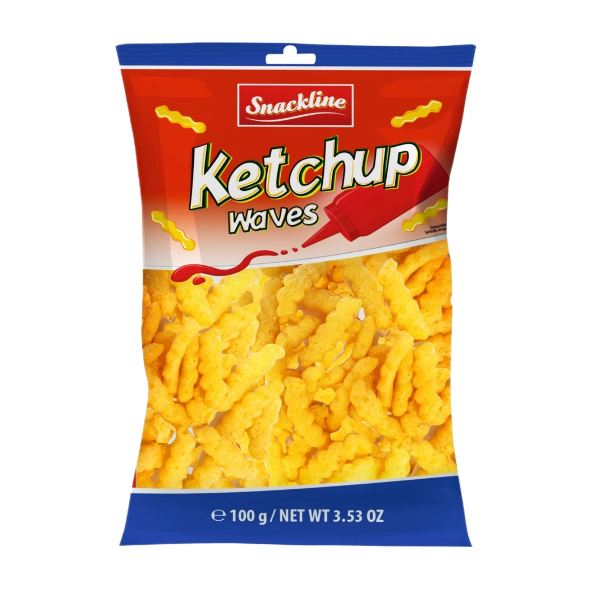 Snackline Ketchup Waves 100g