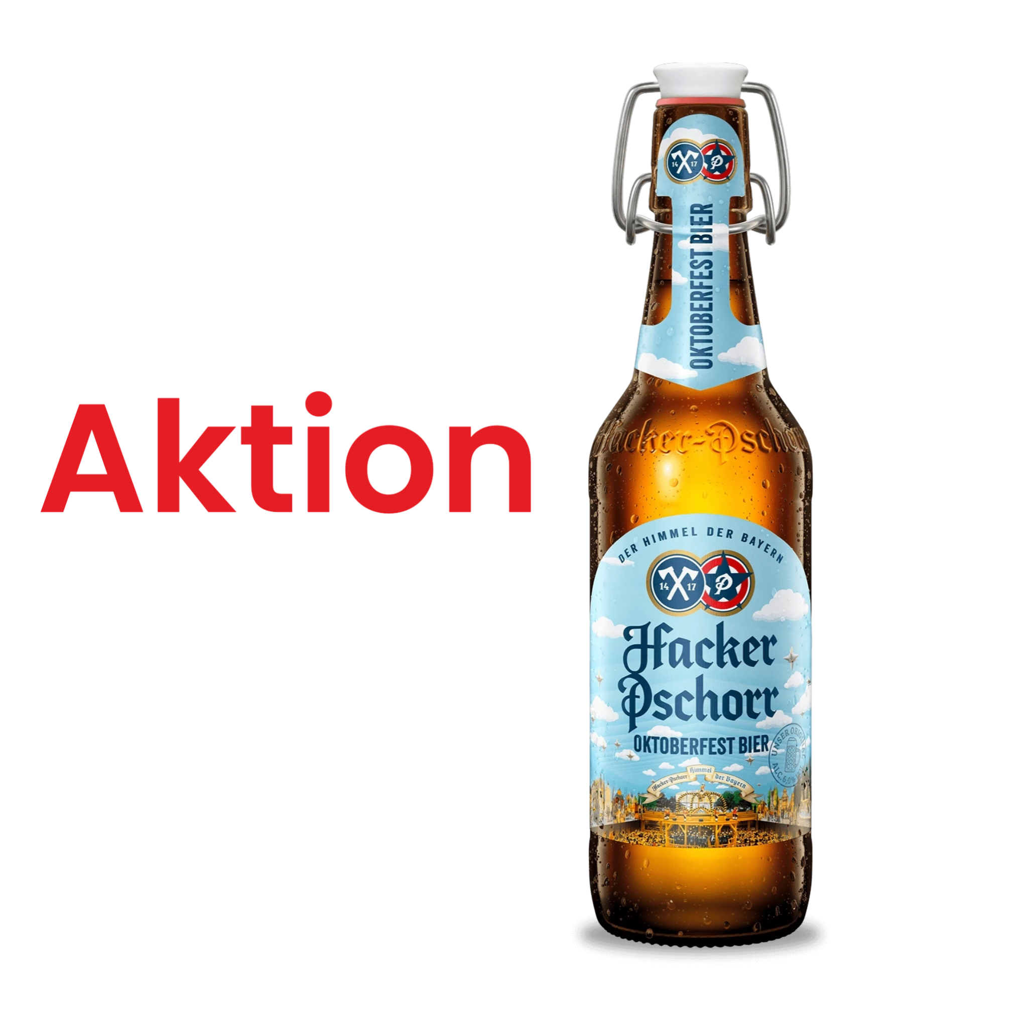 Oktoberfestbier Hacker Pschorr 5 Kisten und 1 Kiste Gratis dazu.