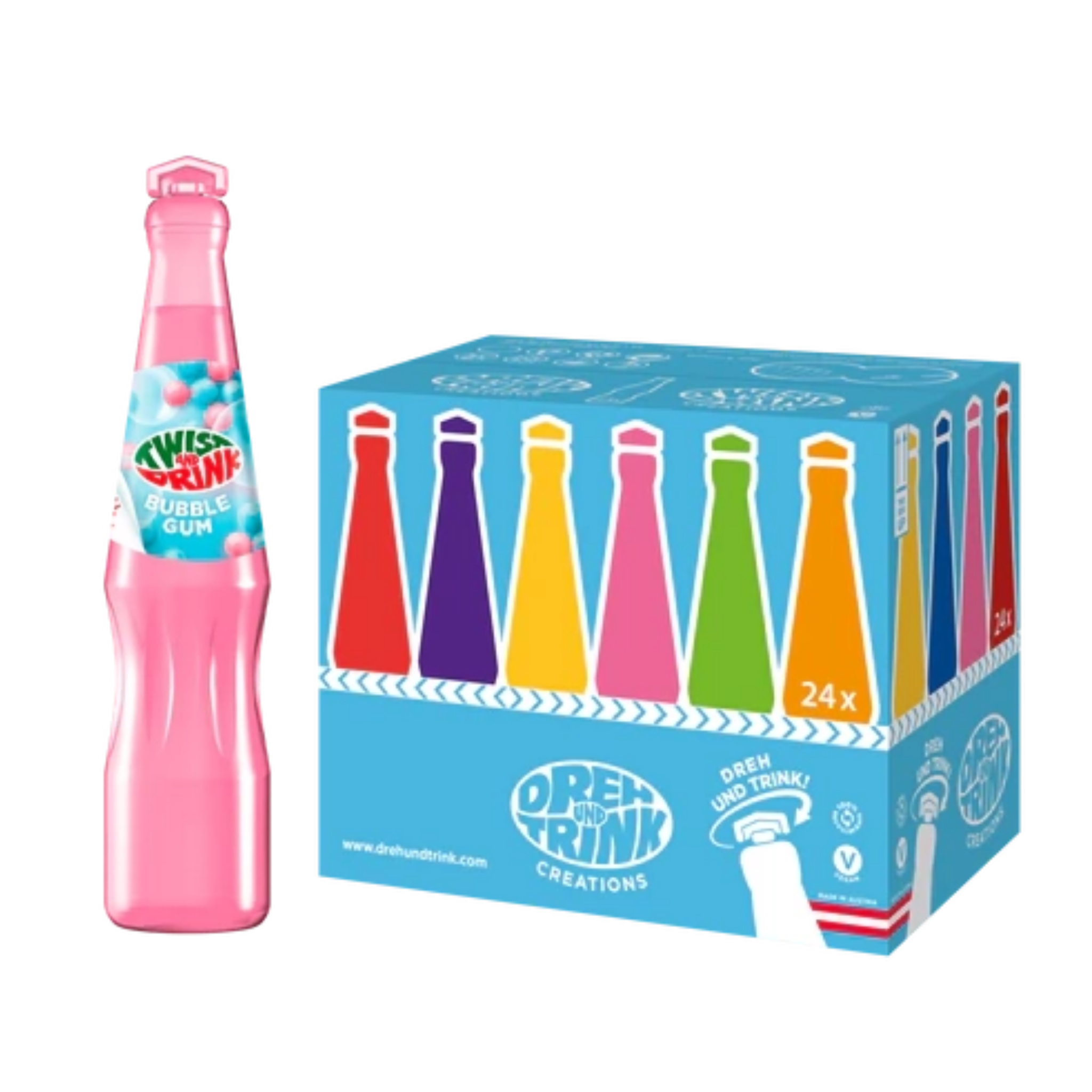 Dreh und Trink Bubble Gum 24 x 0.2l