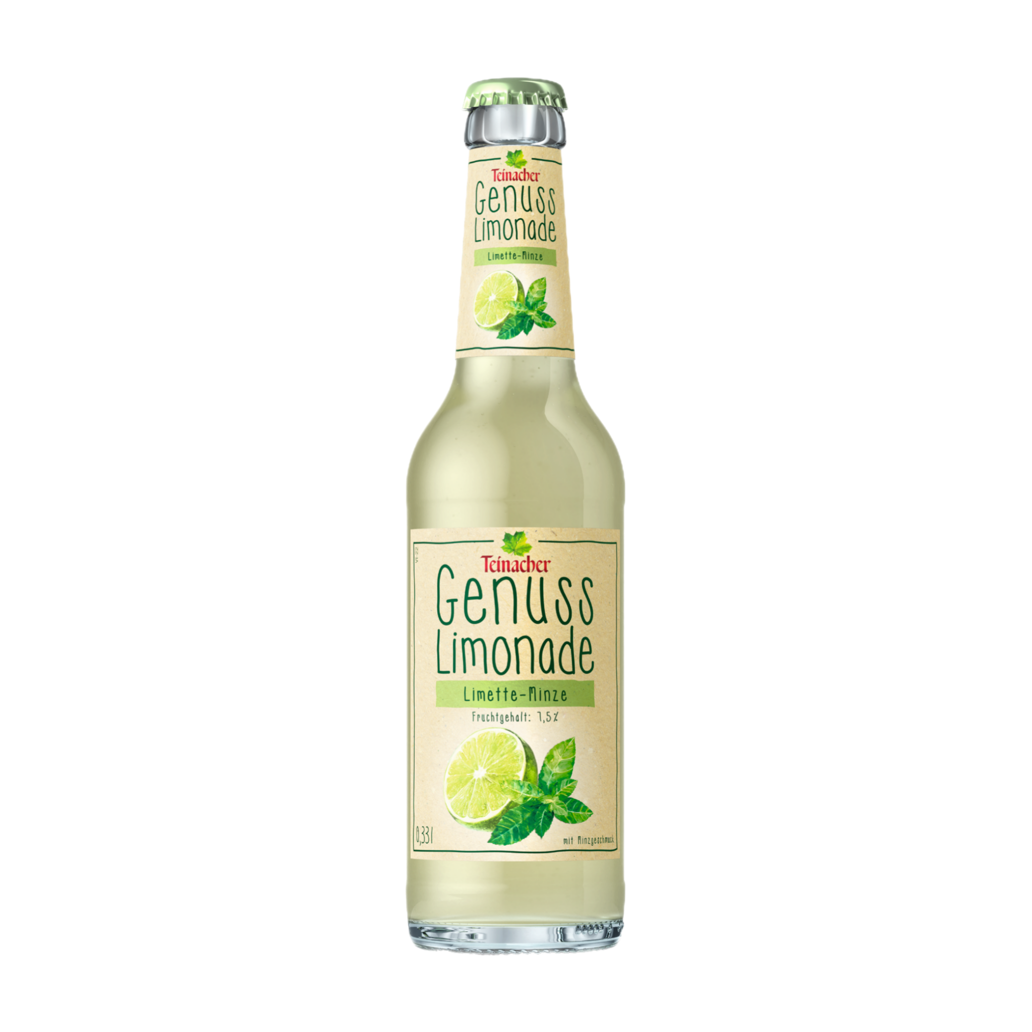 Teinacher Genuss Limonade Limette-Minze 12 x 0.33l