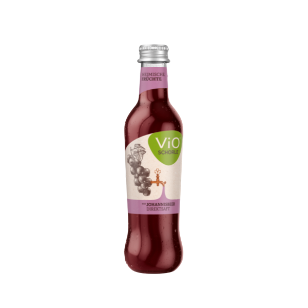 Vio Bio Schwarze Johannisbeerschorle 24 x 0,25l