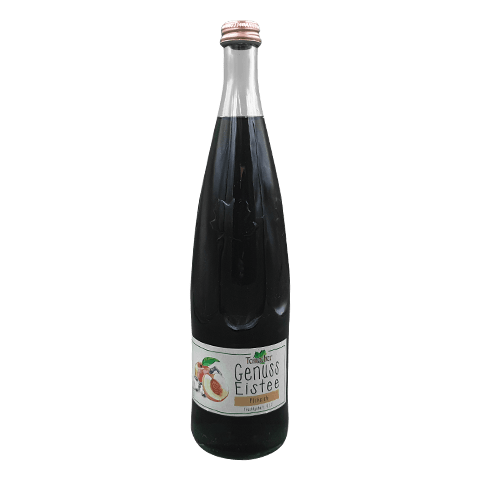 Teinacher Genuss Eistee Pfirsich, 12 x 0,75l Glasflasche