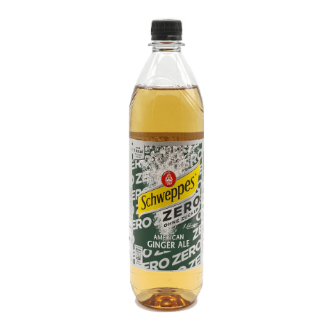 Schweppes Ginger Ale Zero, 12 x 1l Petflasche