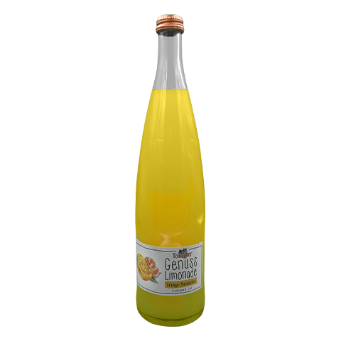 Teinacher Genuss Limonade Orange-Mandarine, 12 x 0,75l Glasflasche
