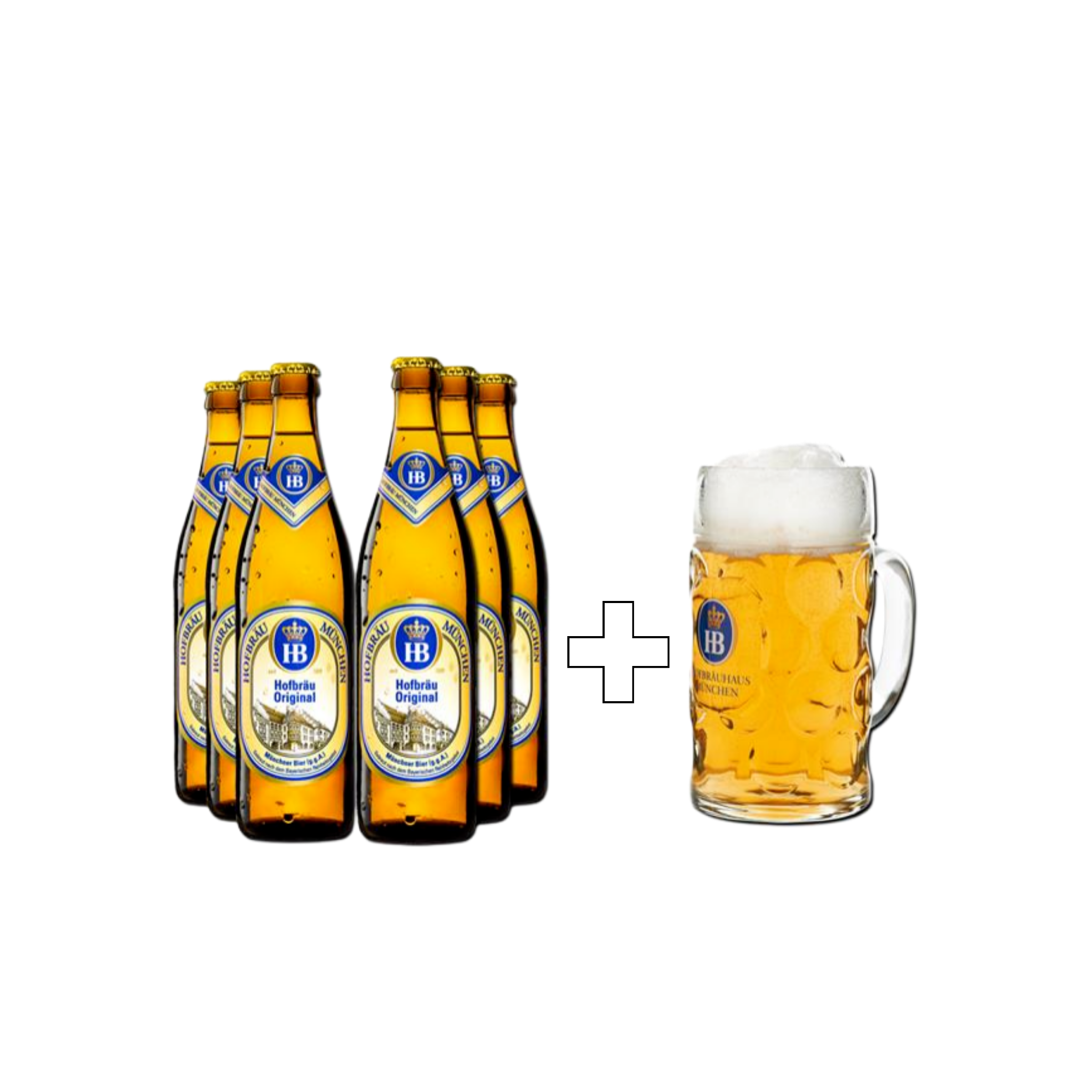 Oktoberfestbier Hofbräuhaus 5 Kisten, 20 x 0.5l + 1 Kiste Gratis