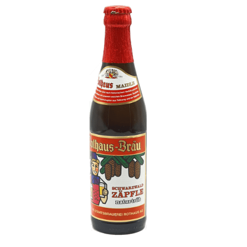 Rothaus Schwarzwald Zäpfle Naturtrüb, 24 x 0,33l Glasflasche